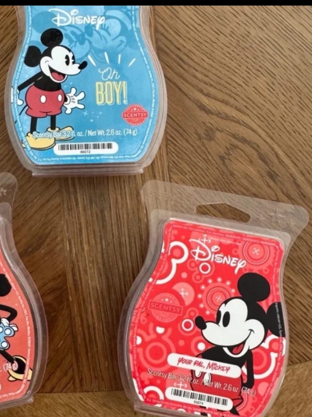 Scentsy Disney Totally Minnie & Your Pal Mickey Mouse Oh Boy Wax Set of 3